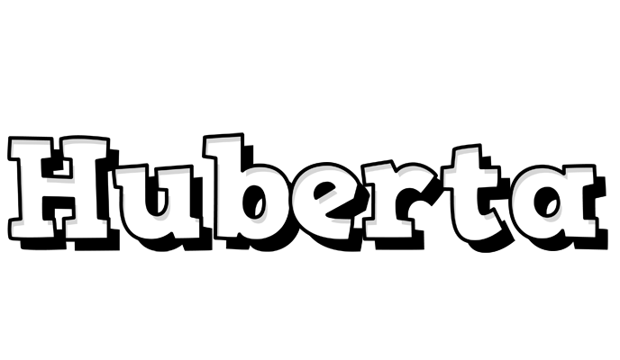 Huberta snowing logo