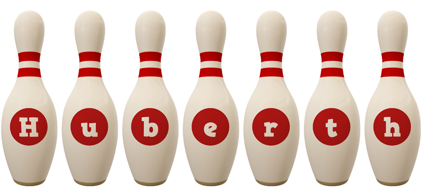 Huberth bowling-pin logo