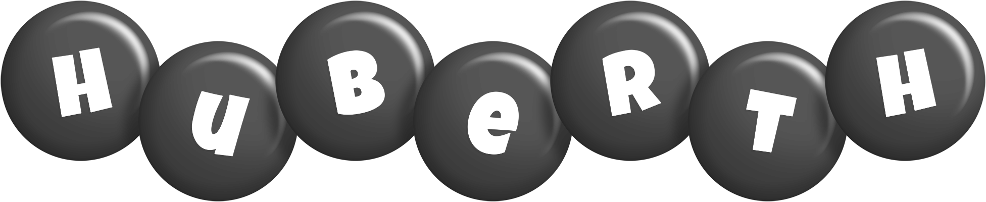 Huberth candy-black logo