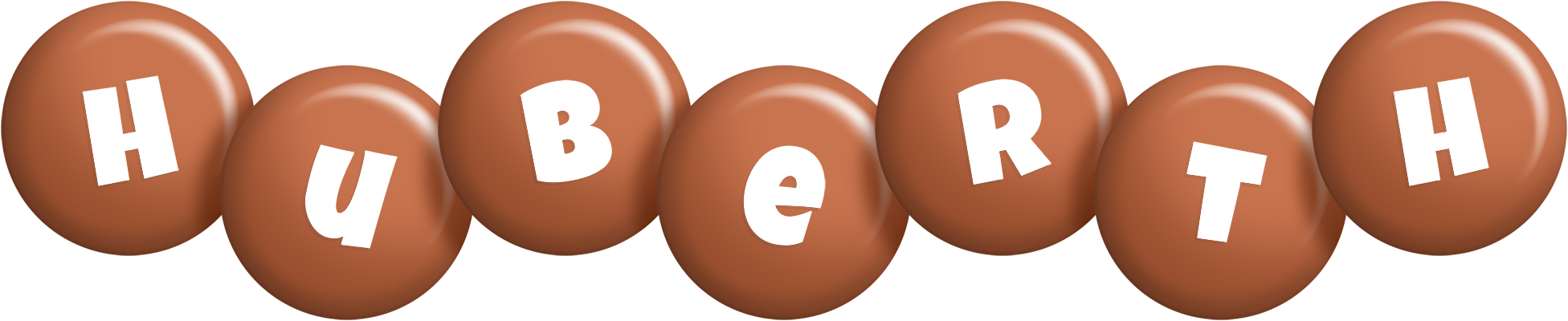 Huberth candy-brown logo