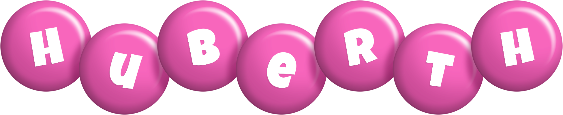 Huberth candy-pink logo