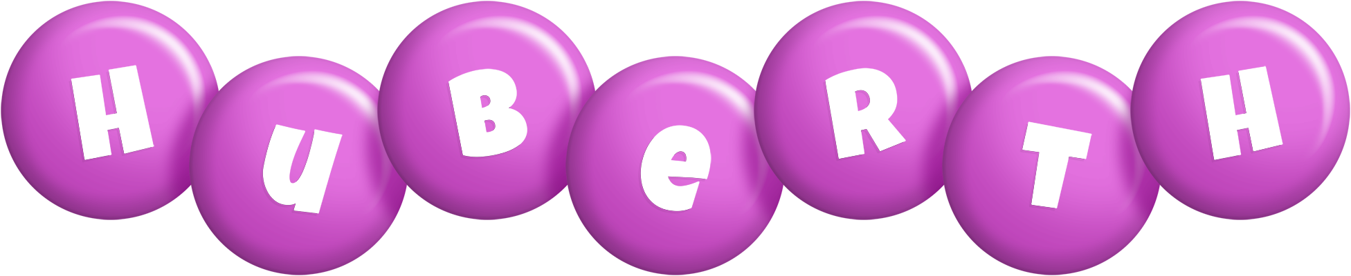 Huberth candy-purple logo