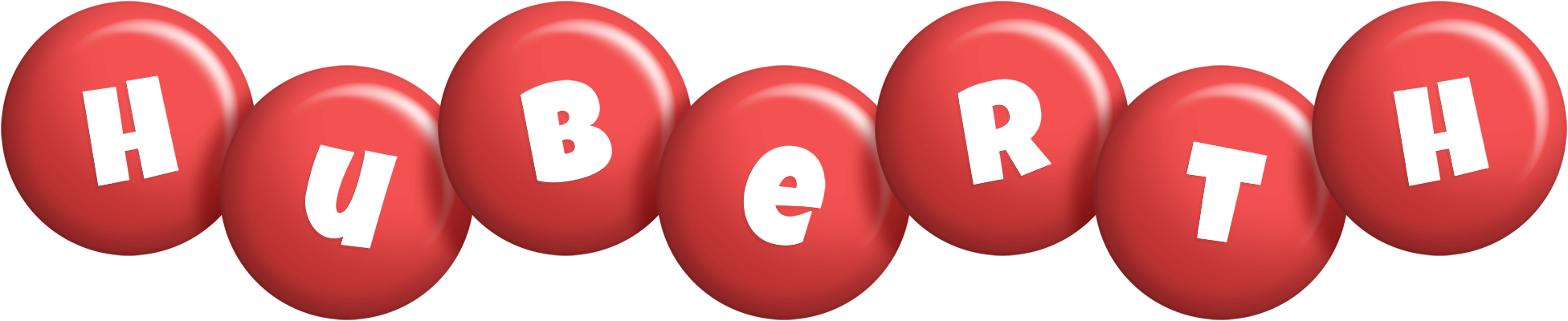 Huberth candy-red logo