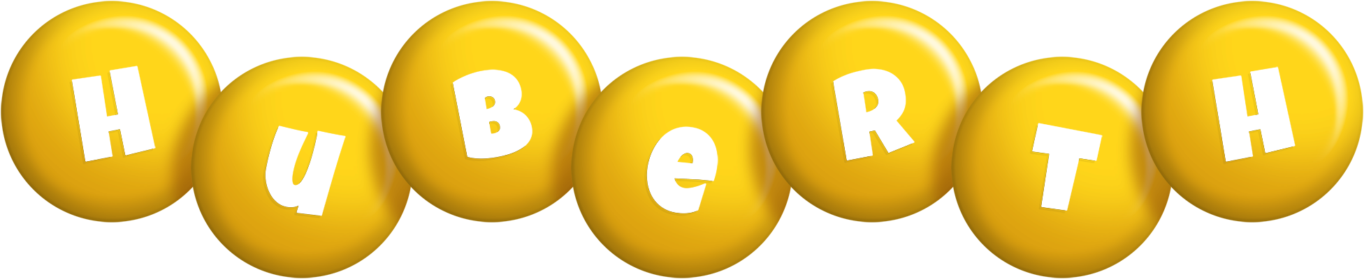 Huberth candy-yellow logo
