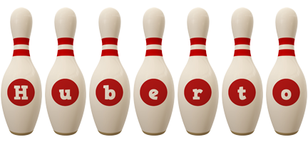 Huberto bowling-pin logo
