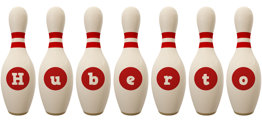 Huberto bowling-pin logo