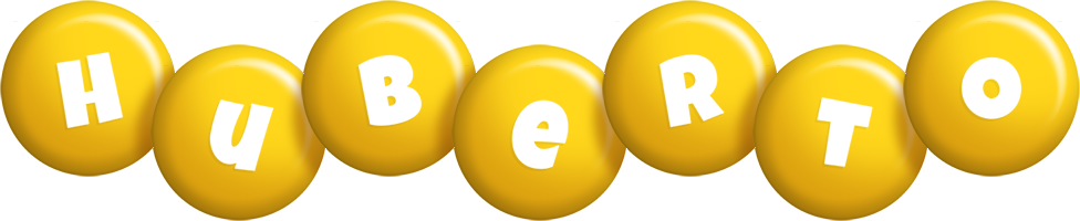 Huberto candy-yellow logo