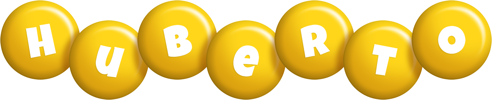 Huberto candy-yellow logo
