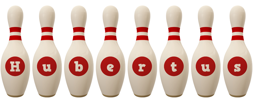 Hubertus bowling-pin logo