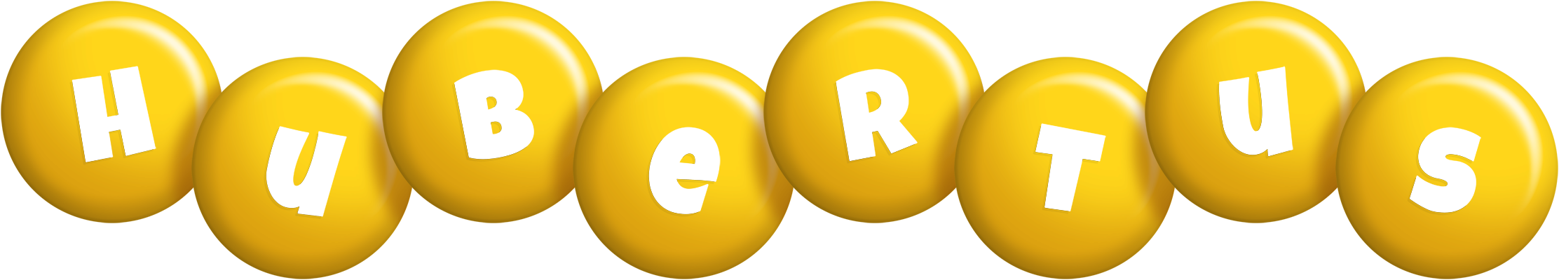 Hubertus candy-yellow logo
