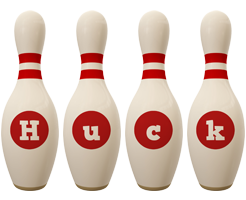 Huck bowling-pin logo