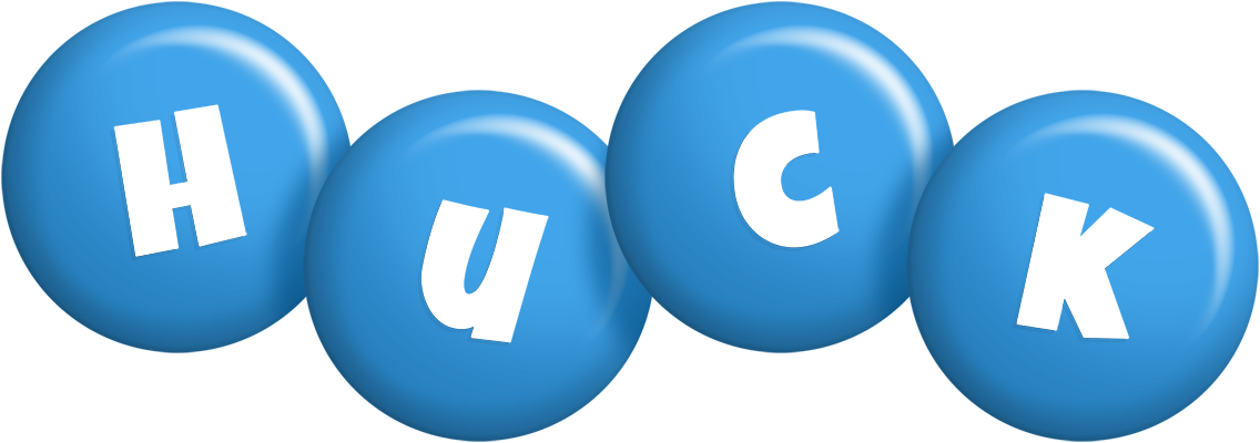 Huck candy-blue logo