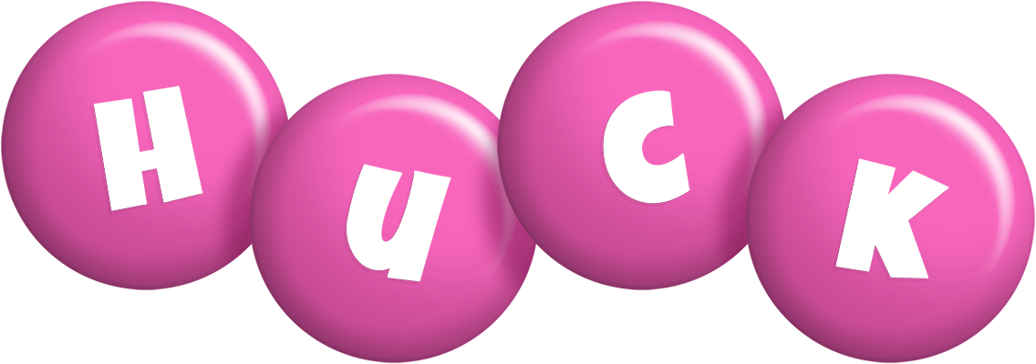 Huck candy-pink logo