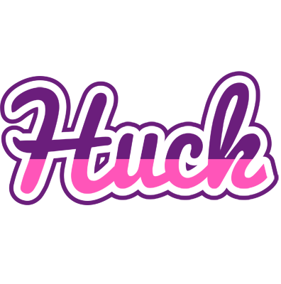 Huck cheerful logo