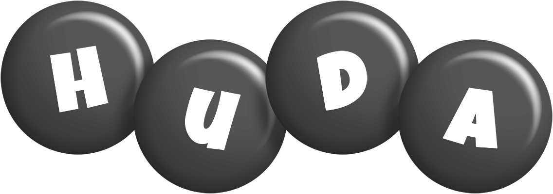 Huda candy-black logo