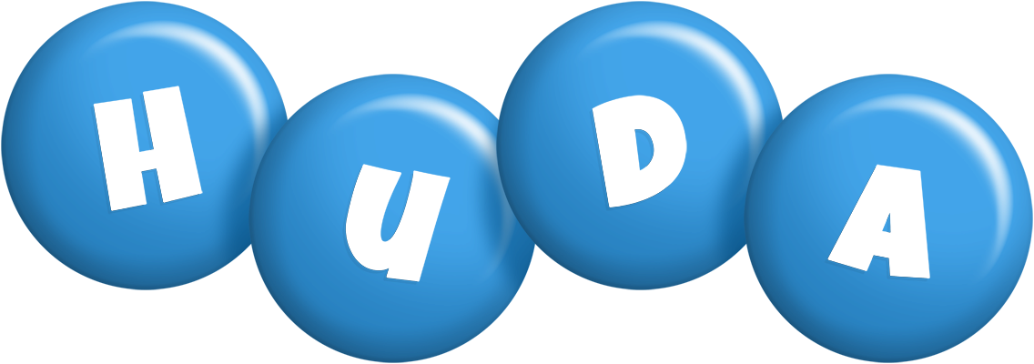 Huda candy-blue logo