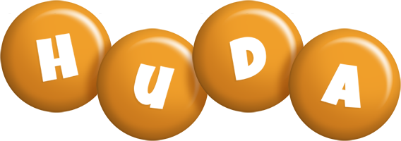 Huda candy-orange logo