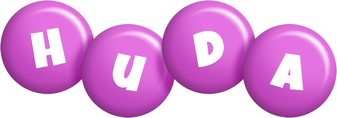 Huda candy-purple logo