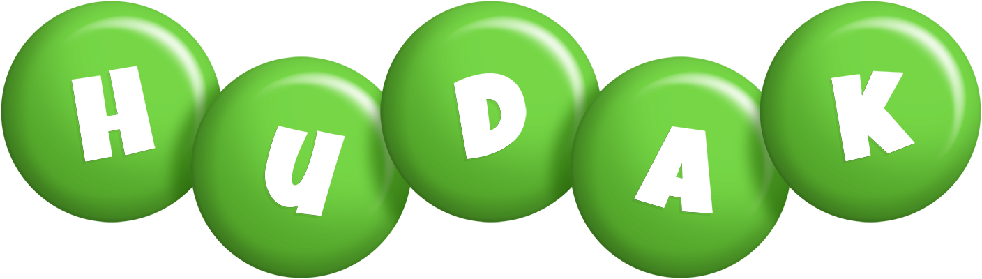 Hudak candy-green logo