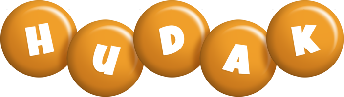 Hudak candy-orange logo