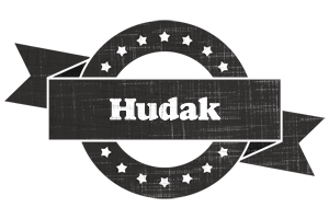 Hudak grunge logo