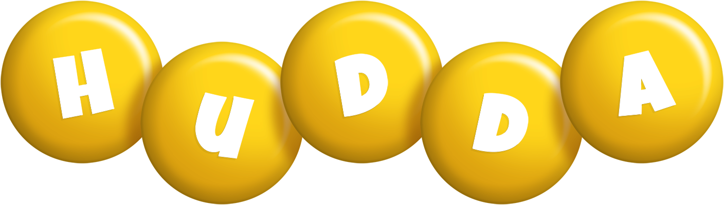 Hudda candy-yellow logo