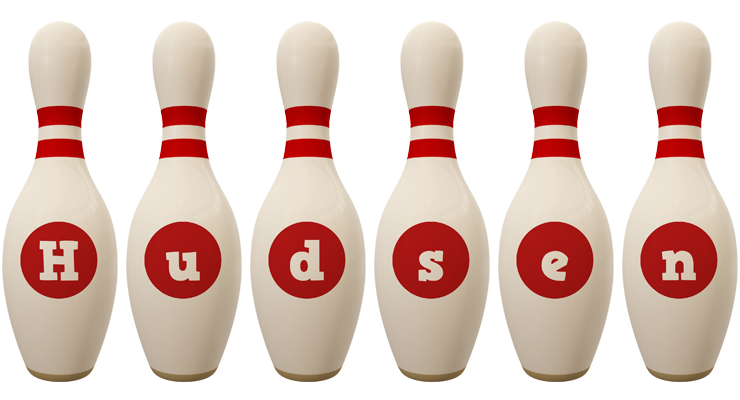 Hudsen bowling-pin logo