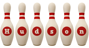 Hudson bowling-pin logo