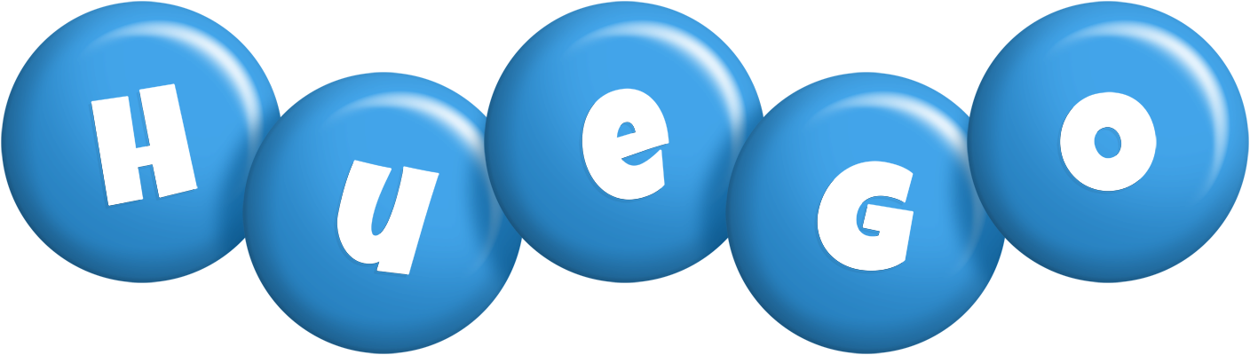 Huego candy-blue logo