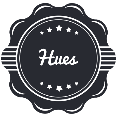 Hues badge logo