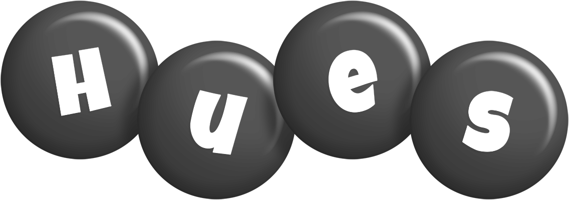 Hues candy-black logo