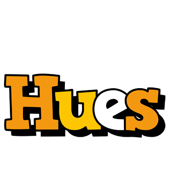 Hues cartoon logo