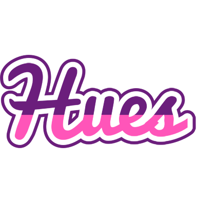 Hues cheerful logo
