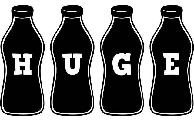 Huge bottle logo