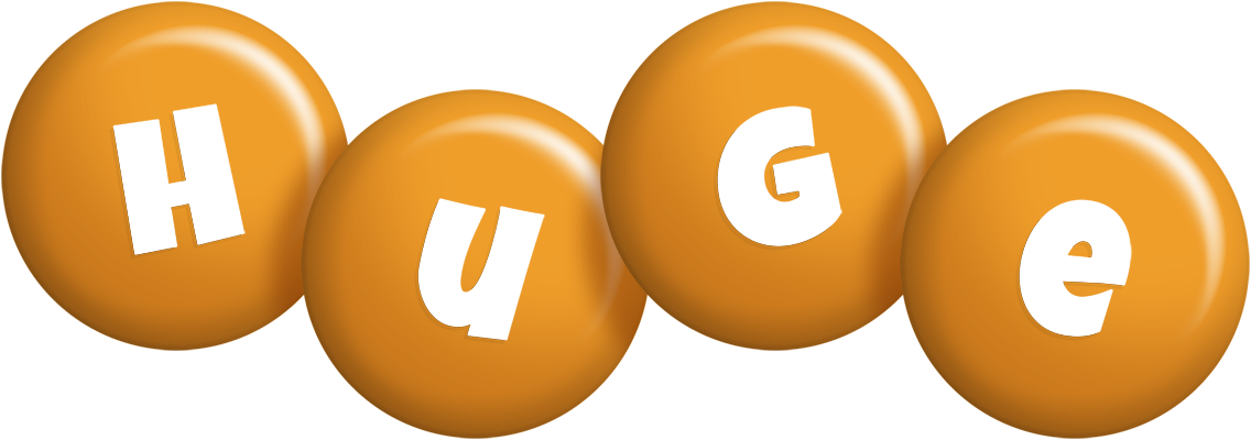 Huge candy-orange logo