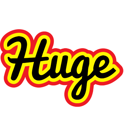 Huge flaming logo