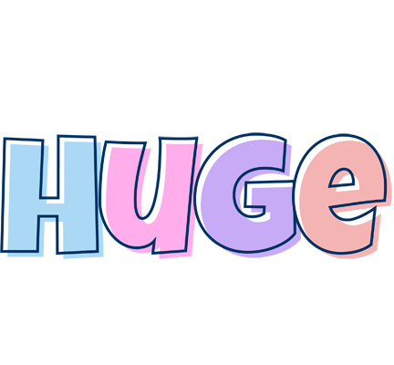 Huge pastel logo