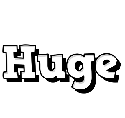 Huge snowing logo