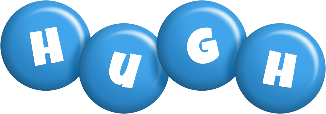 Hugh candy-blue logo