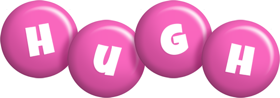 Hugh candy-pink logo