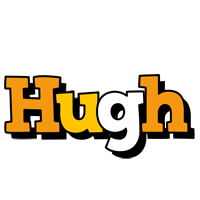 Hugh cartoon logo