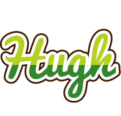 Hugh golfing logo