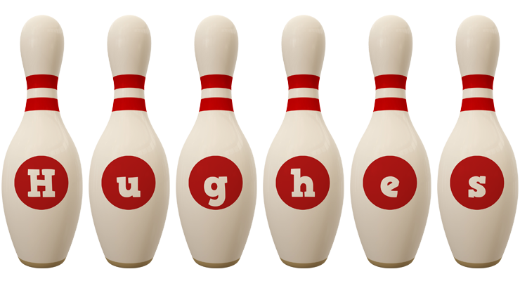 Hughes bowling-pin logo