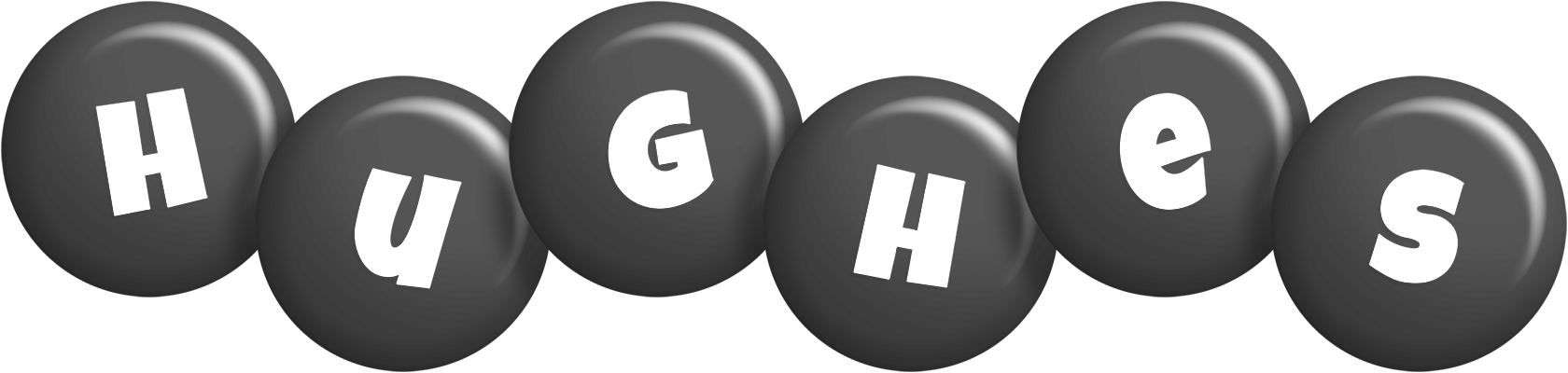 Hughes candy-black logo