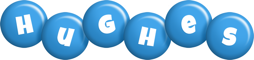 Hughes candy-blue logo