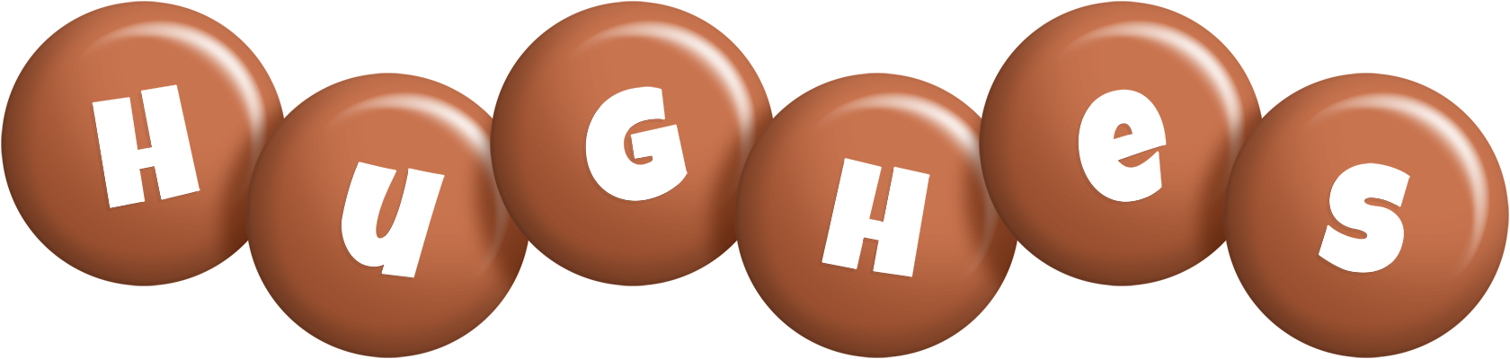 Hughes candy-brown logo