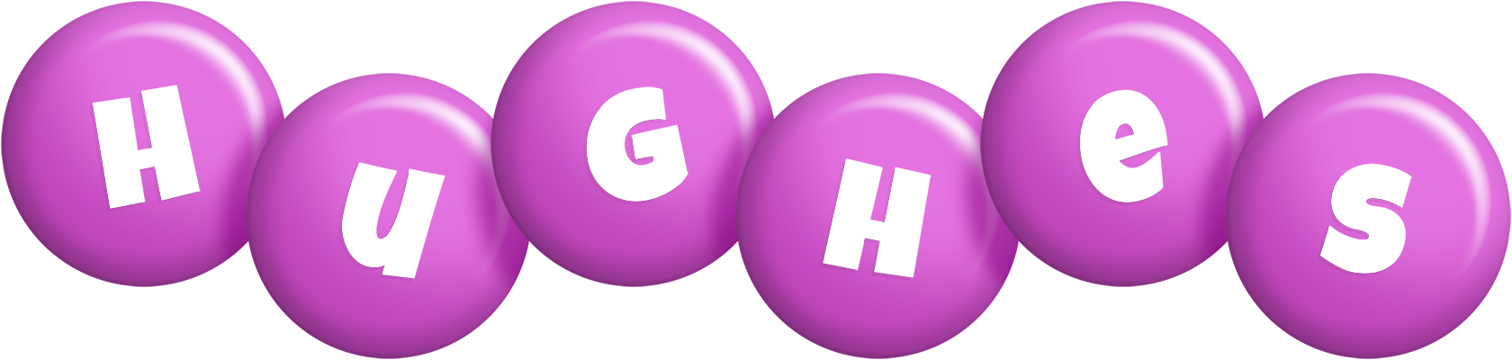 Hughes candy-purple logo