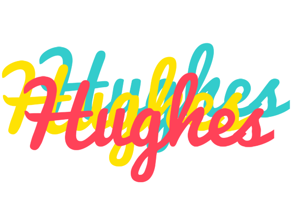 Hughes disco logo