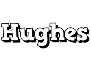 Hughes snowing logo