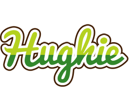 Hughie golfing logo